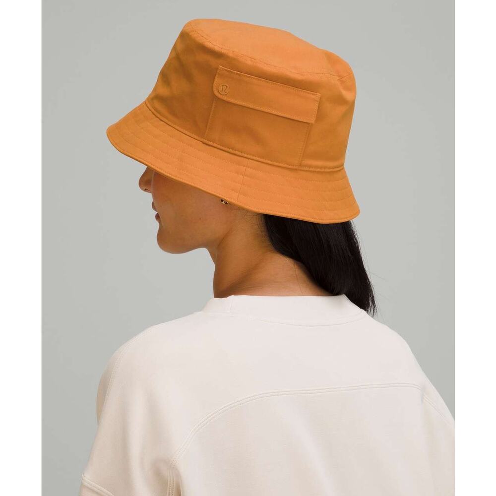 Lululemon On My Level Bucket Hat With Pocket Autumn Orange Size M/L